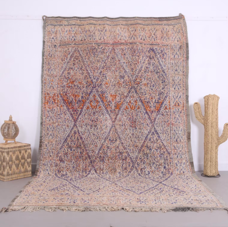 Vintage Beni Mguild Rug 6.5 x 10.7 FT - Moroccan rug